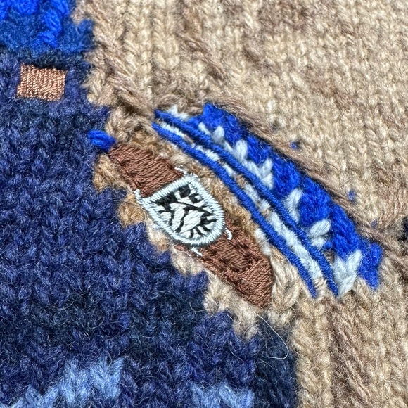 NWT Polo Ralph Lauren Polo Bear Wool Blend Women’s Blue Sweater - Picture 5 of 12